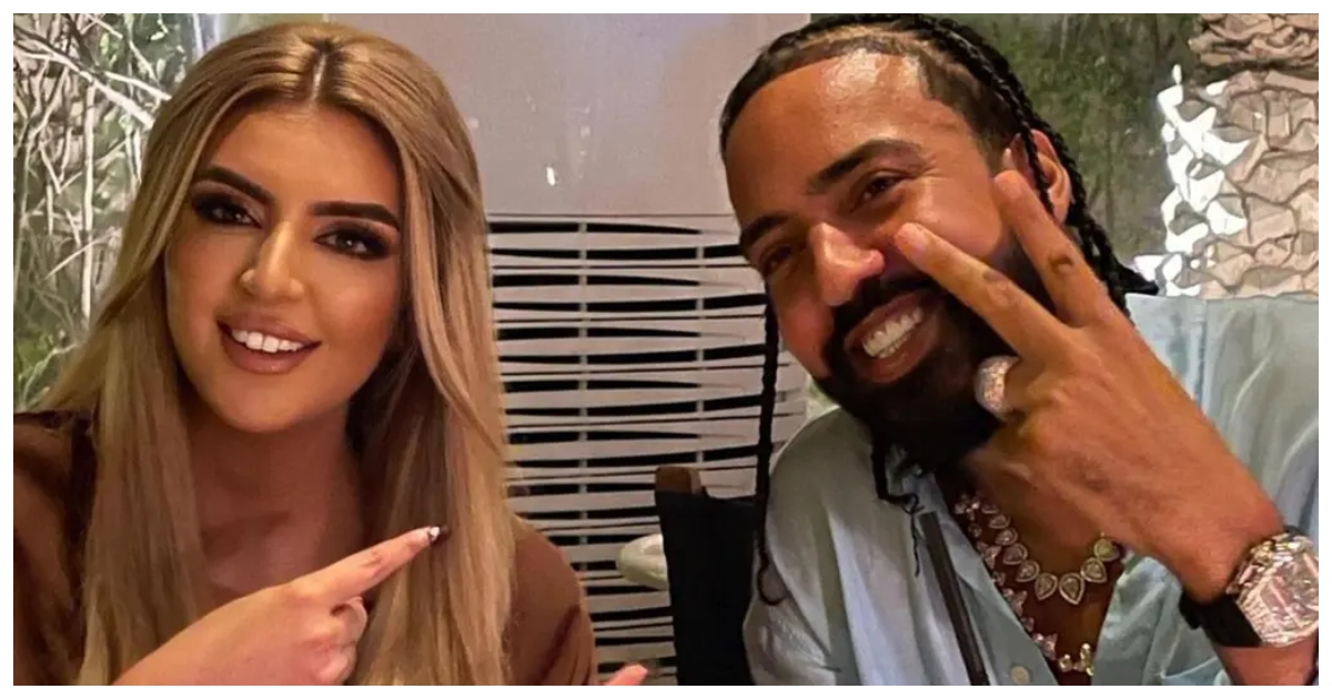 ফ্রেঞ্চ মন্টানার সঙ্গে  দুবাই প্রিন্সেস শেখা মাহরা। ছবি: দ্য নিউ ইয়র্ক পোস্ট